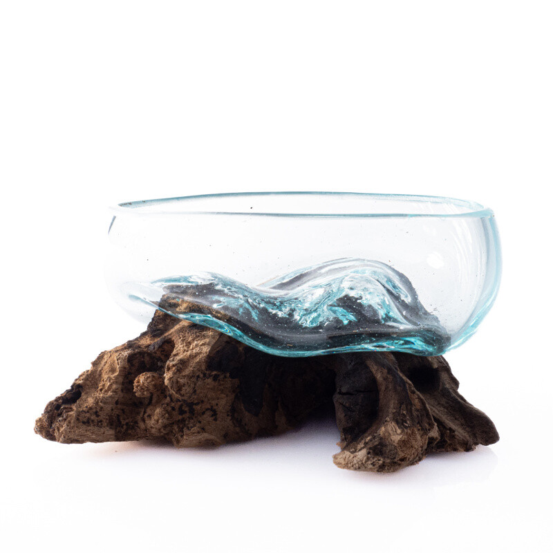 Glass Bowl on Driftwood Mini 05