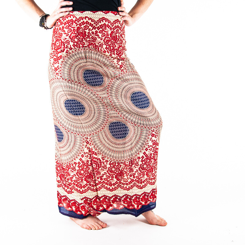 Skirt Honeycomb Mandala Light Red