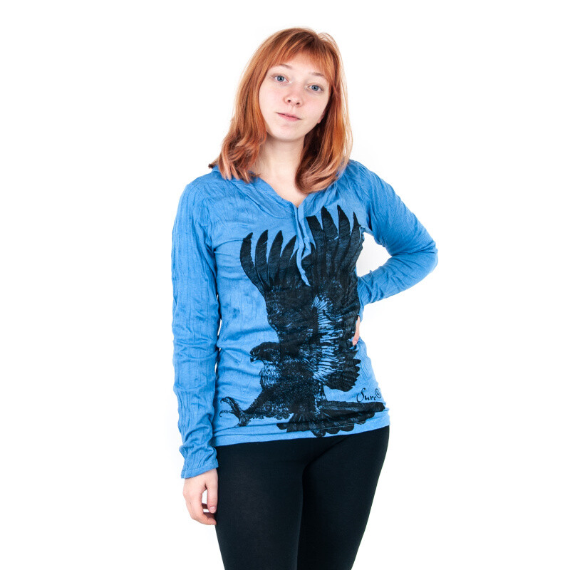T-shirt Ladies' SURE Eagle Long Sleeve L Blue