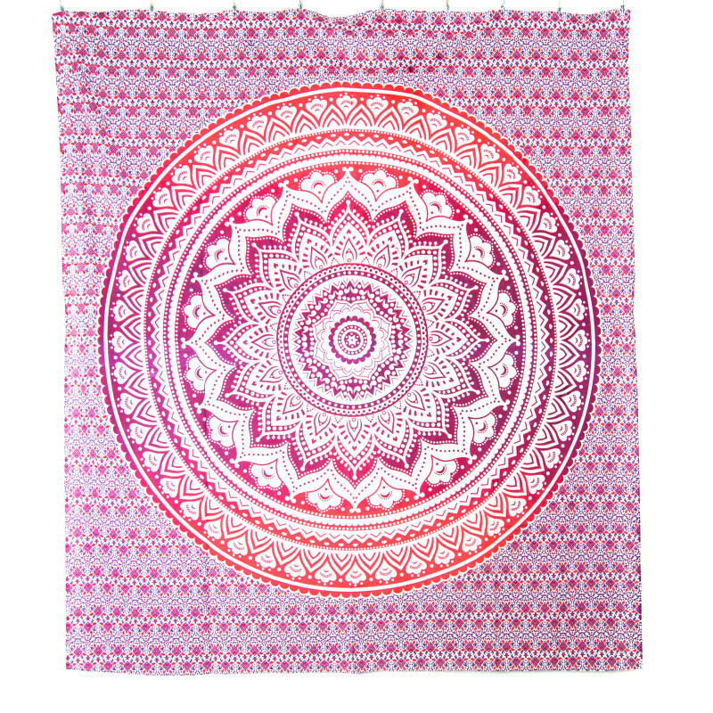 Bedspread Double Lotus Mandala Purple