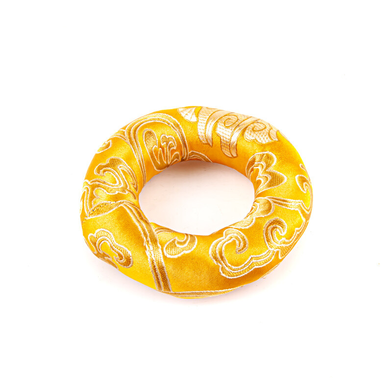 Tibetan Bowl Mat Orient Circle 10 cm Yellow