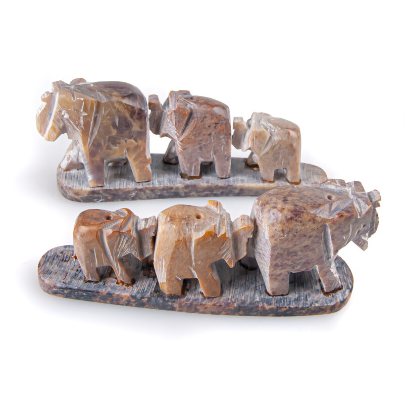 Incense Stick Holder - Stone Elephant 3x