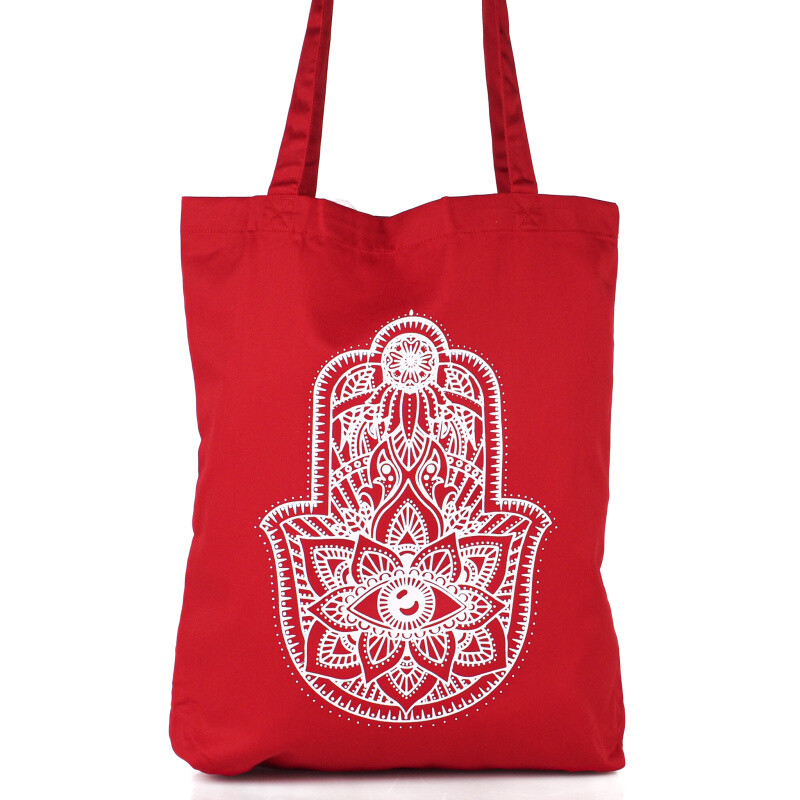 Bag Shoppy Hamsa Red