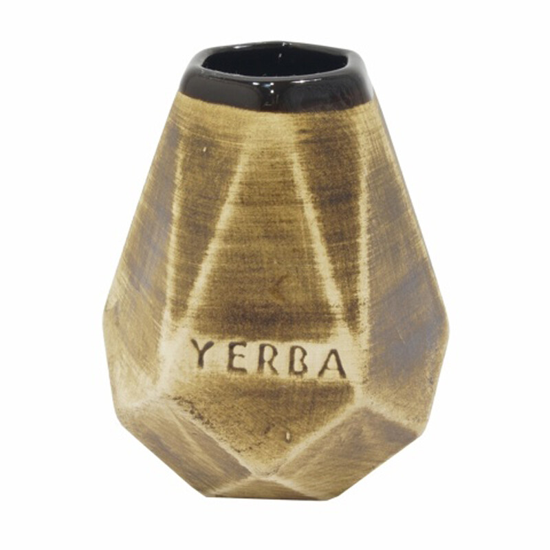 Calabash Ceramic YERBA Diamond 350 ml Natural