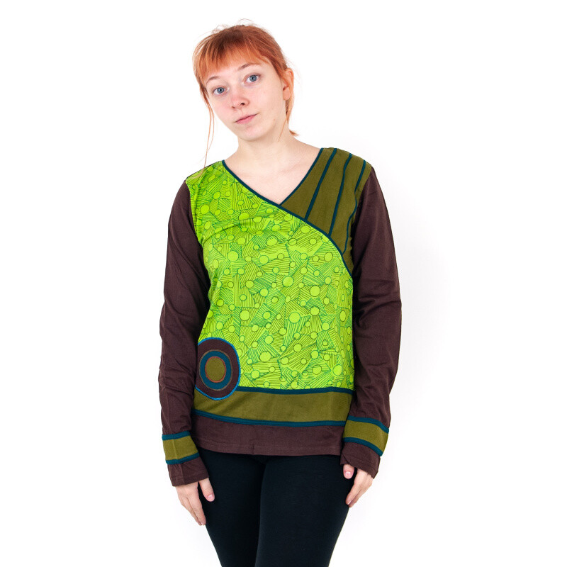 Top Joy 02 Long Sleeve M Brown-Green