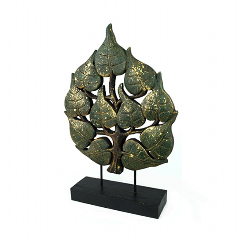 Wooden Decoration Bodhi Tree 48 cm Green