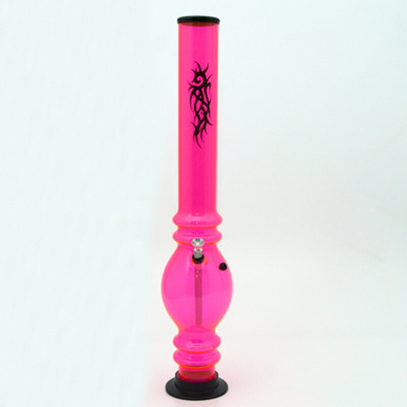 Bong Acrylic Ninja Tattoo UV 50 cm Pink