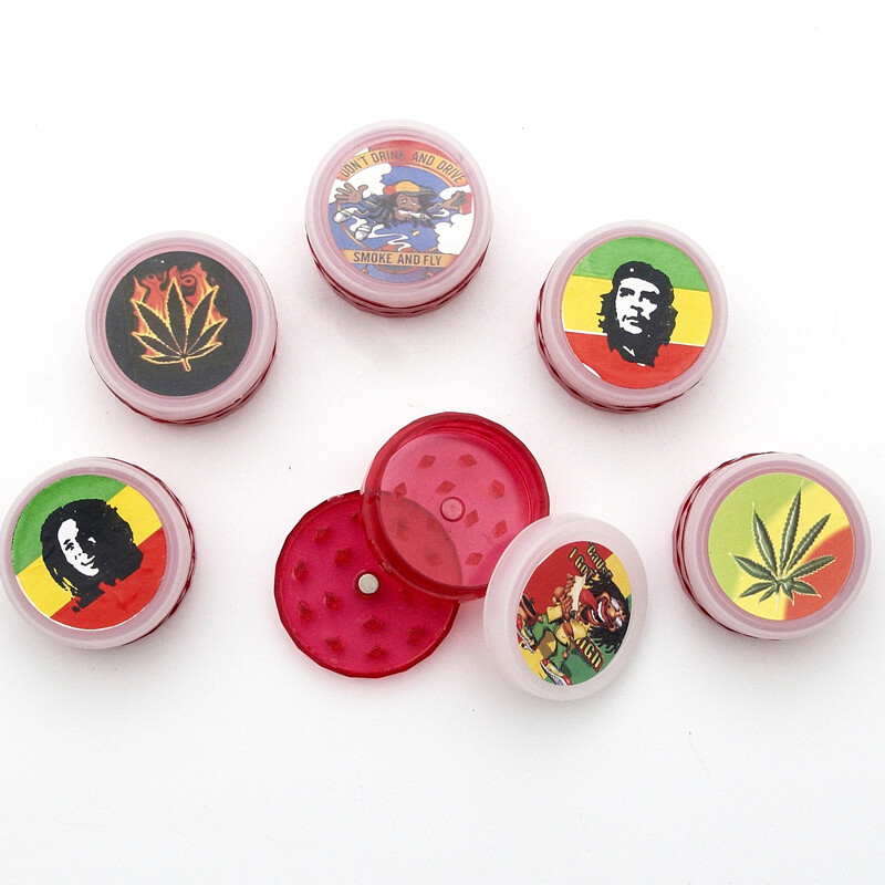Grinder Plastic Red mix 5,5 cm