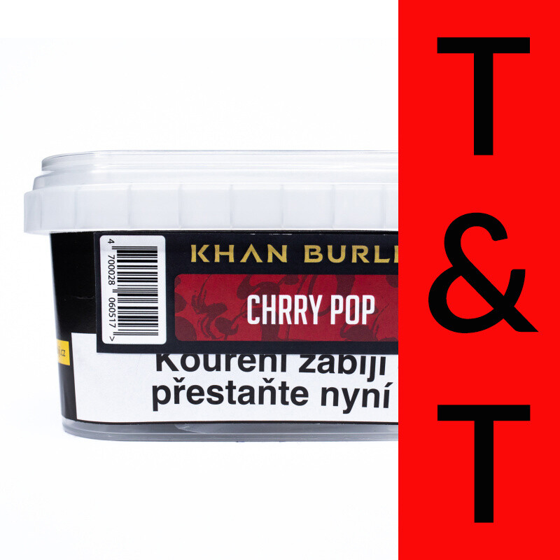 Hookah Tobacco Khan Burley Chrry Pop 250 g