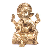 Statuette Metal Ganesha 17 cm 01