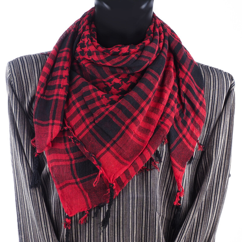 Headscarf Palestine Arafat Cotton Red