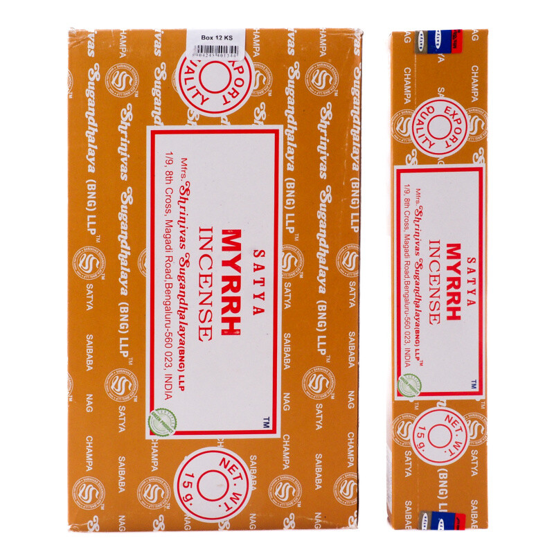 Indian Incense Sticks Satya PK Myrrh 15 g