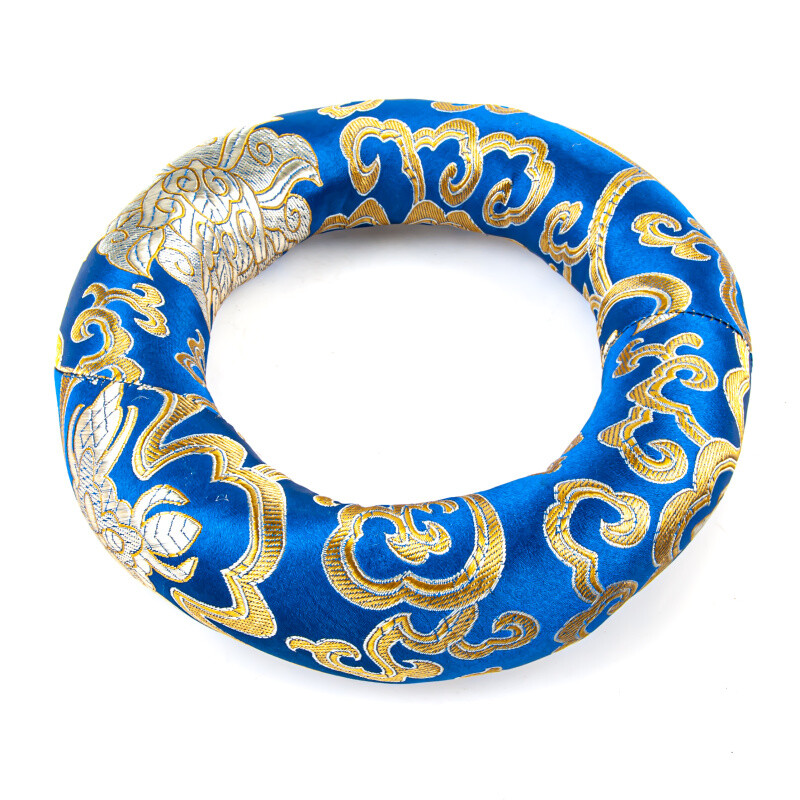 Tibetan Bowl Mat Orient Circle 18 cm Blue