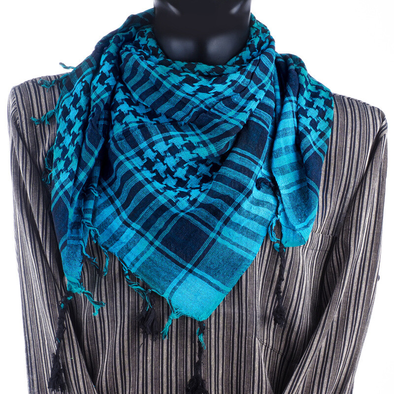 Headscarf Palestine Arafat Cotton Turquoise
