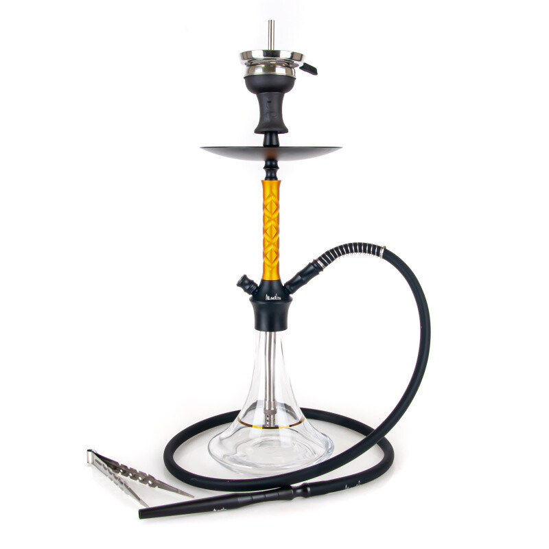 Hookah Aladin Alux M3.1 Gold 48 cm Clear