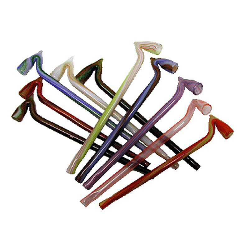 Glass Pipe Coloured Butt 13 cm