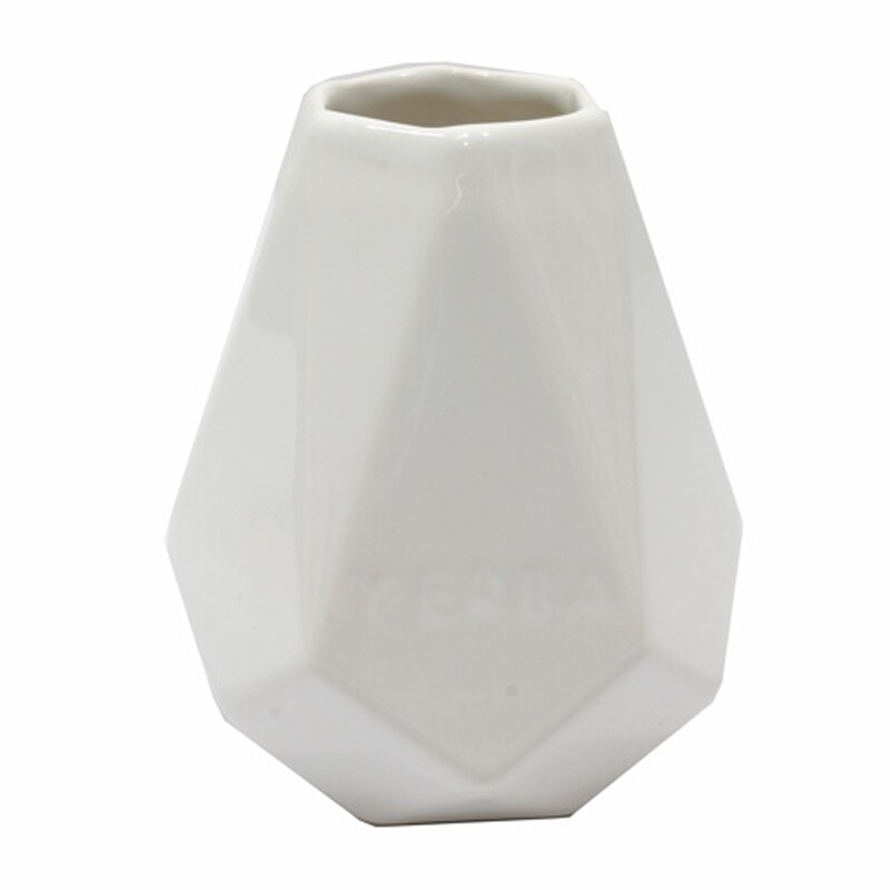 Calabash Ceramic YERBA Diamond 350 ml White