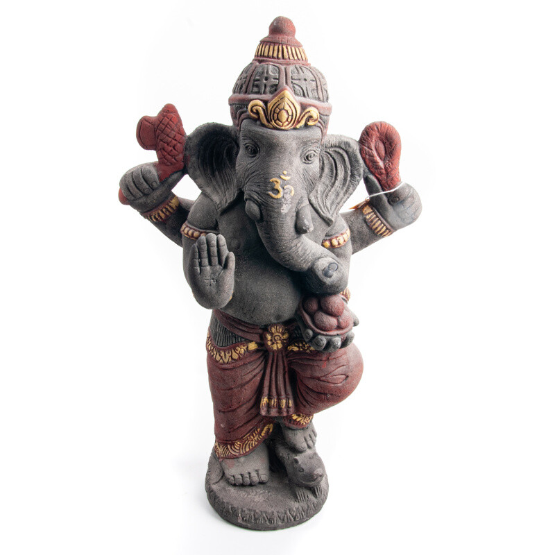 Statuette Concrete Ganesh 72 cm Grey