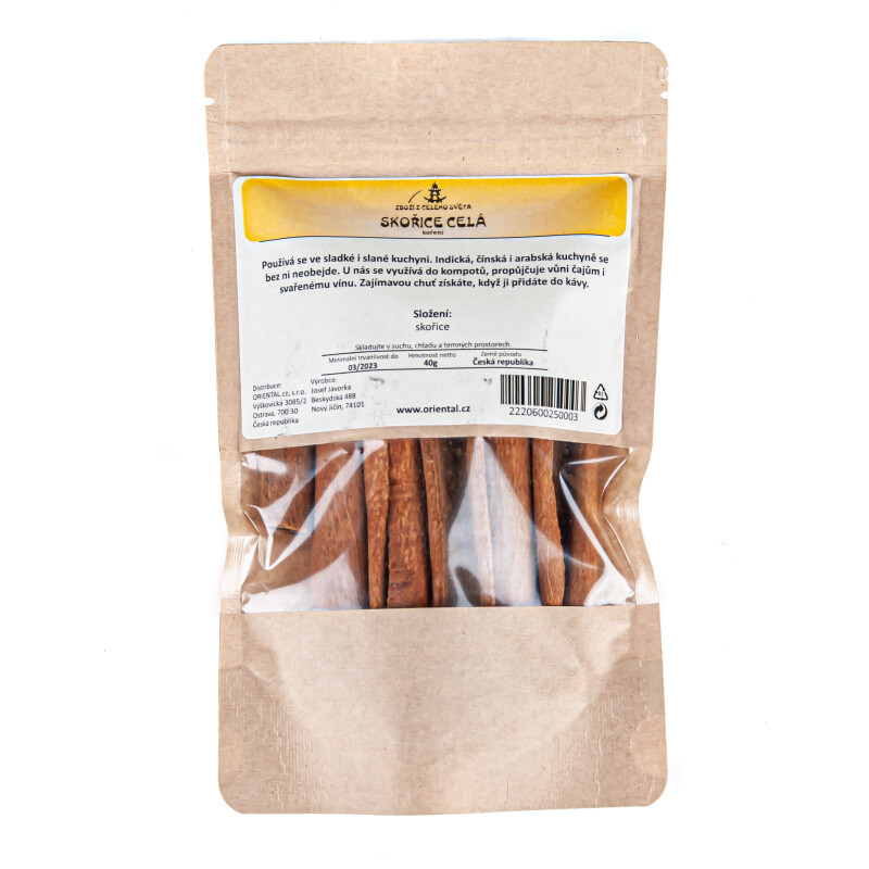 Spice - Whole Cinnamon 6 - 8 cm 40 g