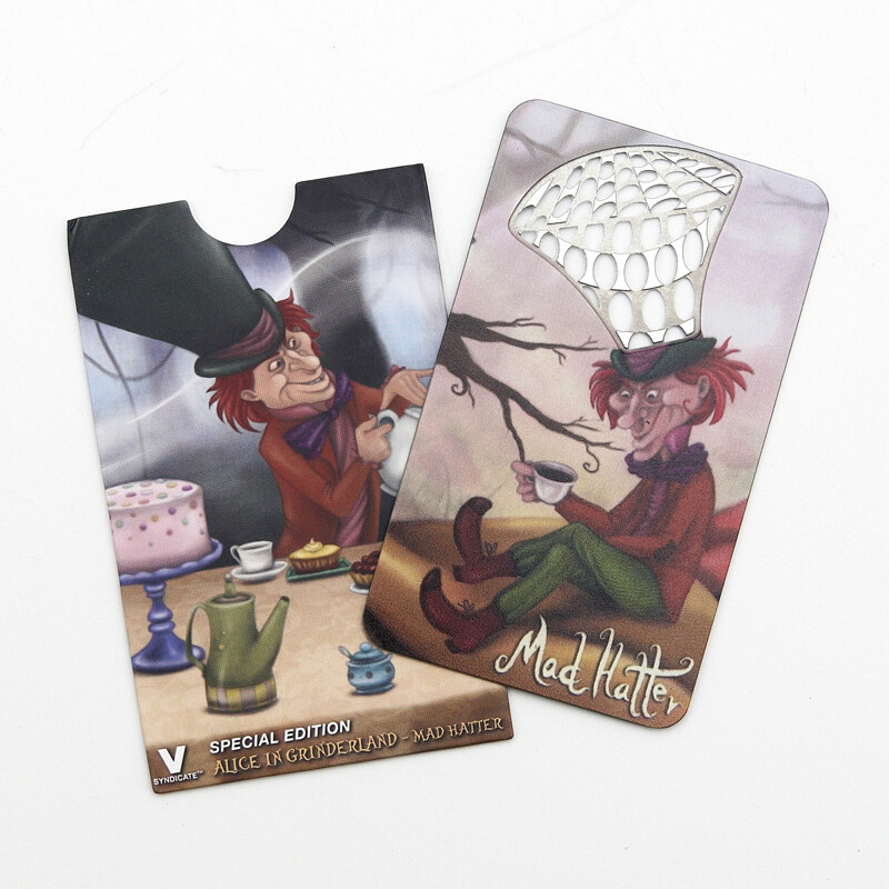 Grinder Credit Card Alice in Grinderland - The Mad Hatter