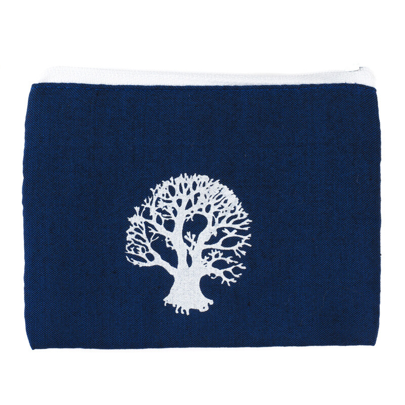 Purse Zippy Tree of Life Blue