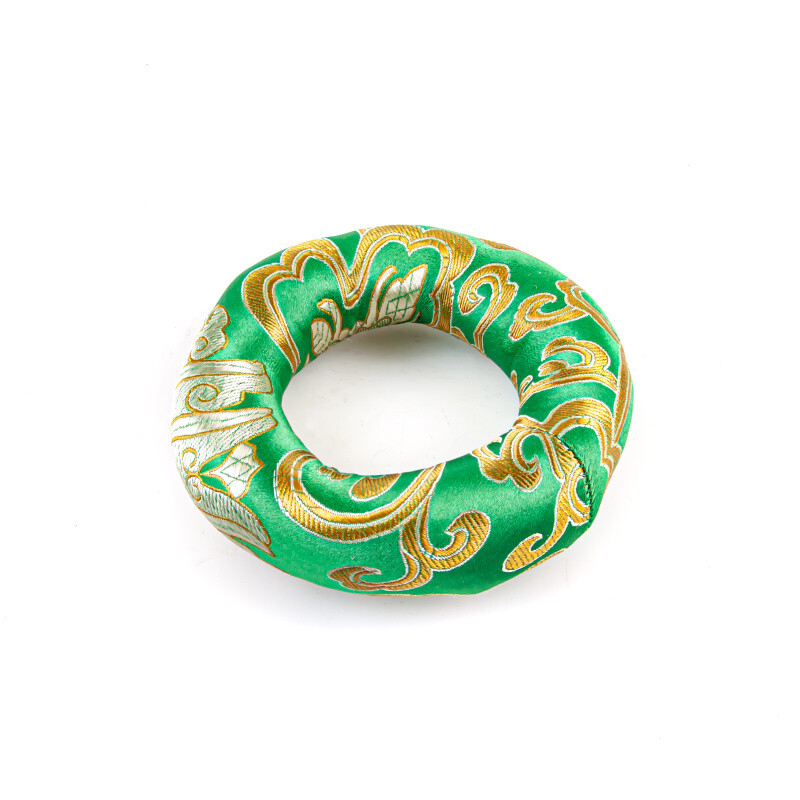 Tibetan Bowl Mat Orient Circle 10 cm Green
