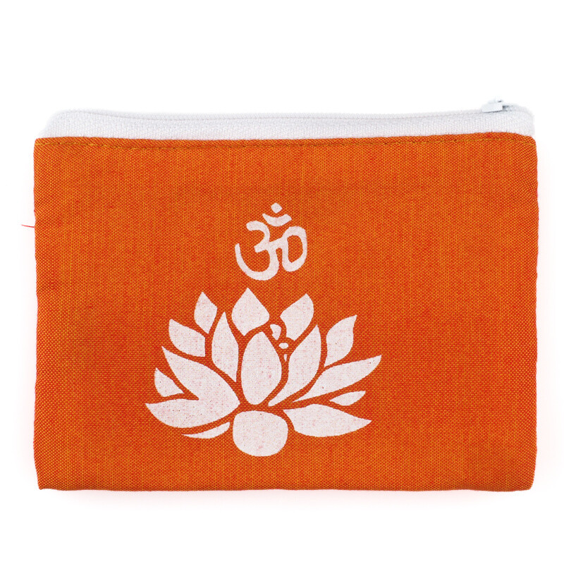 Purse Zippy Om Lotus Orange