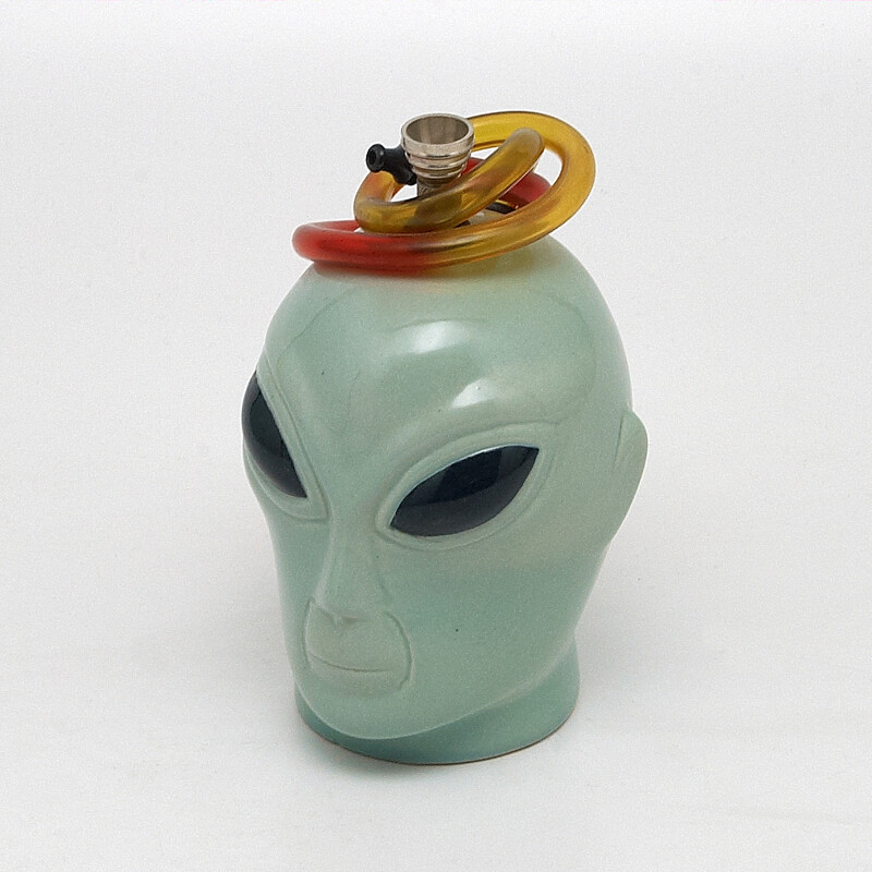 Bong Ceramic Alien I. 14 cm Green