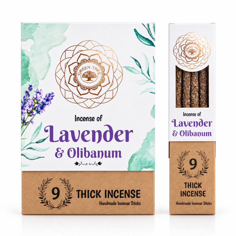 Incense Sticks Green Tree Botanical Olibanum - Lavender
