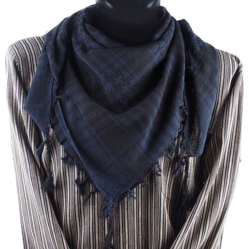 Headscarf Palestine Arafat Cotton Dark Blue