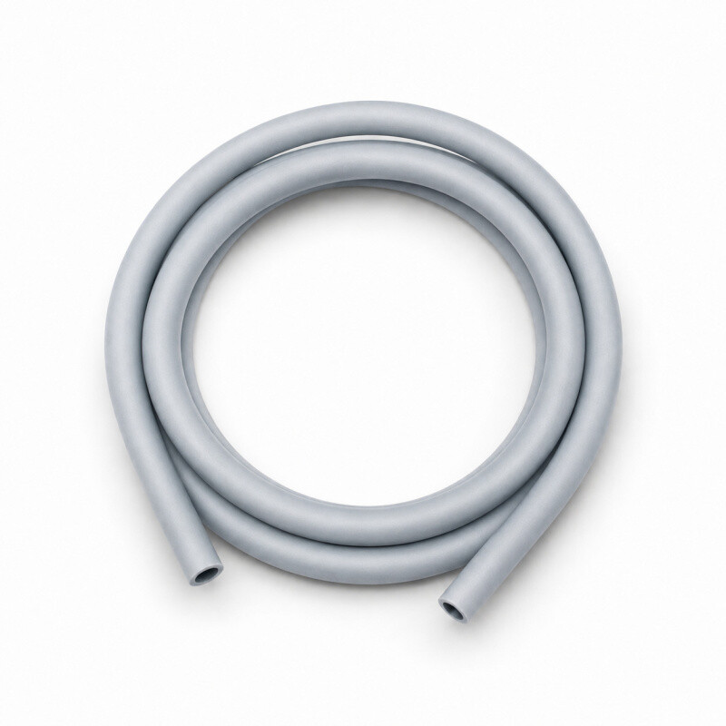 Silicone Hookah Hose Soft Touch 16/11 150 cm Silver