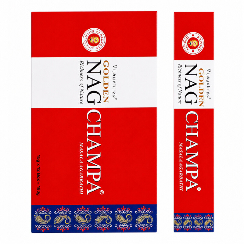 Indian Incense Sticks Vijayshree Golden Nag Champa