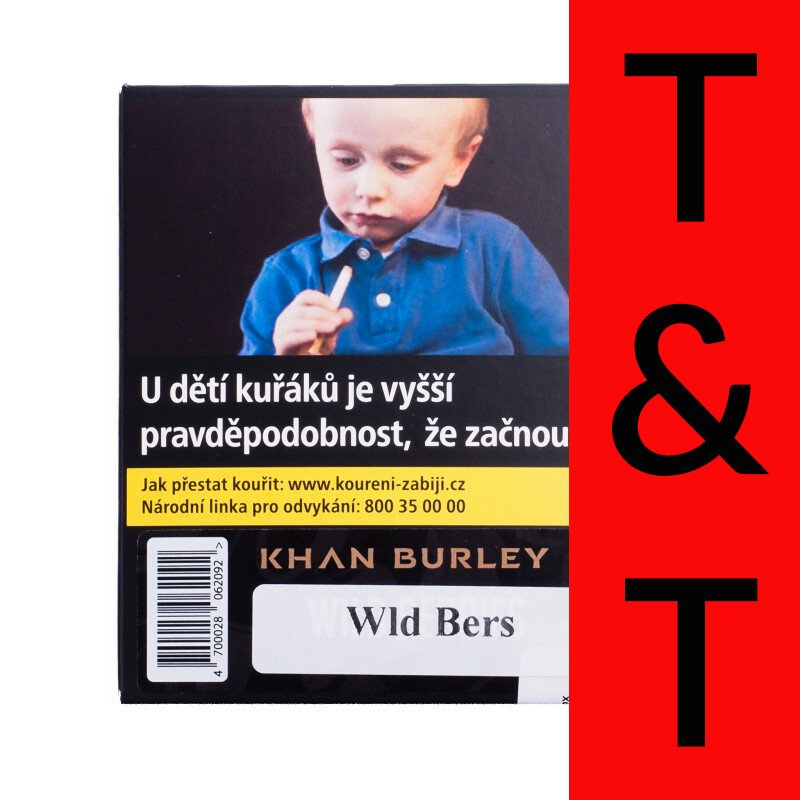 Hookah Tobacco Khan Burley Wld Bers 40 g