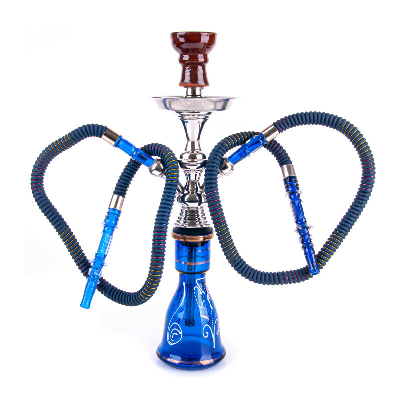 Hookah Top Mark Eset Painted 18/2 Blue