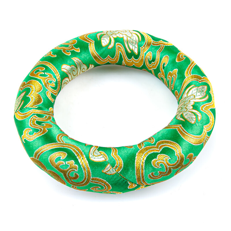 Tibetan Bowl Mat Orient Circle 18 cm Green