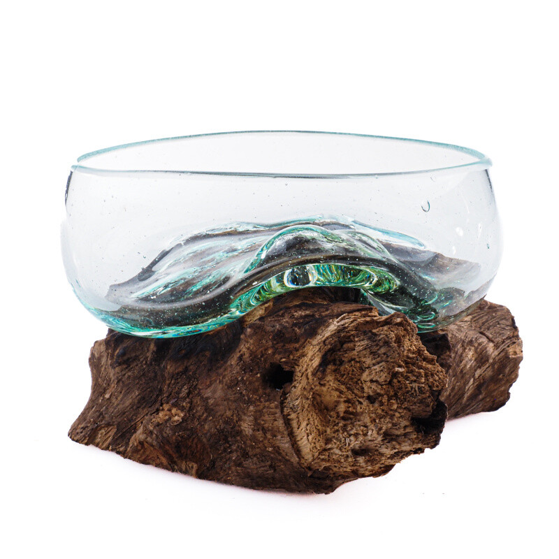 Glass Bowl on Driftwood Mini 02