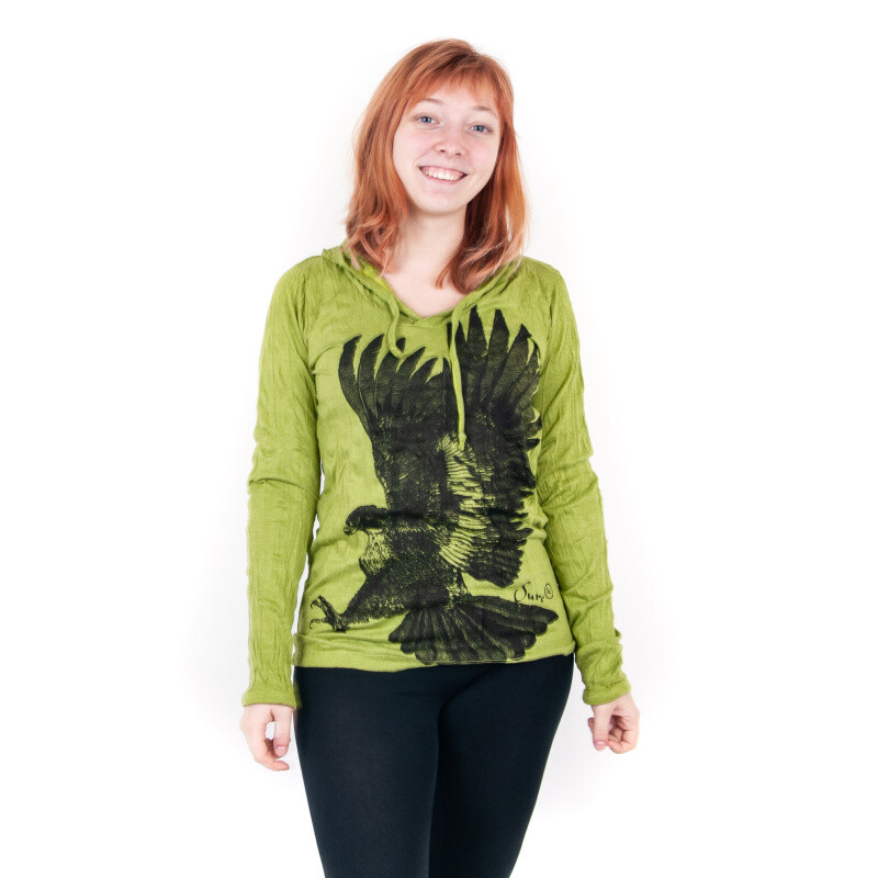 T-shirt Ladies' SURE Eagle Long Sleeve S Green