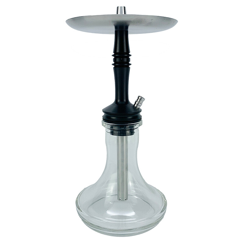 Hookah Moze Breeze Premium Black Mid Blow Out 38 cm Clear