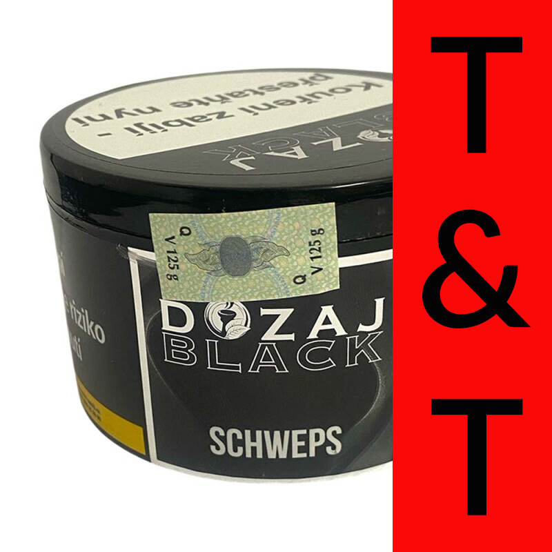 Hookah Tobacco Dozaj Black Schweps 125 g