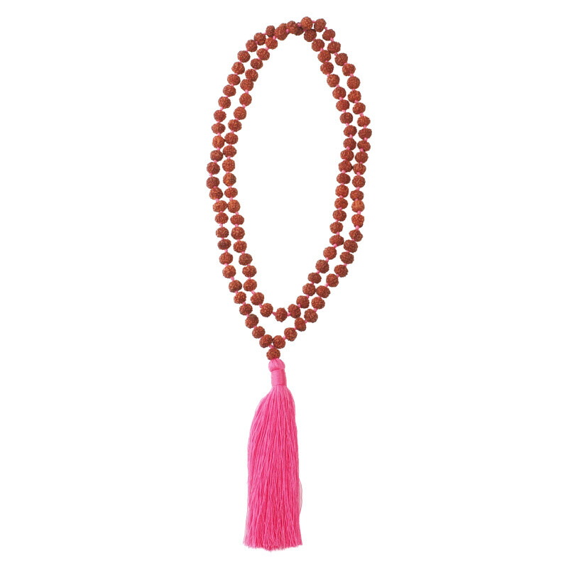 Japa Mala Rudraksha 06 mm Pink