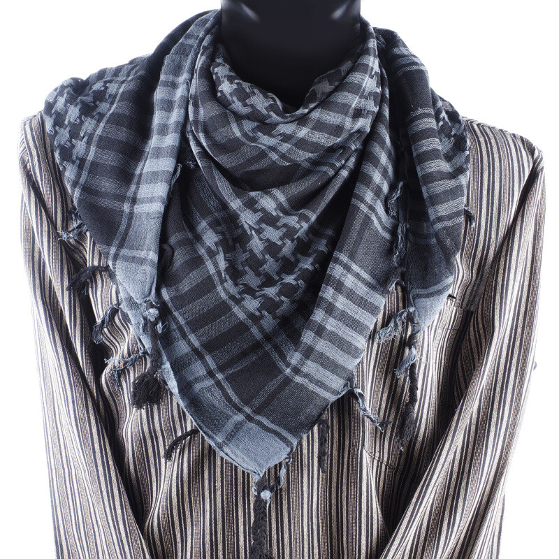 Headscarf Palestine Arafat Cotton Grey Dark