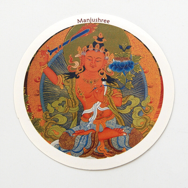 Sticker Tibet - Manjushree - White