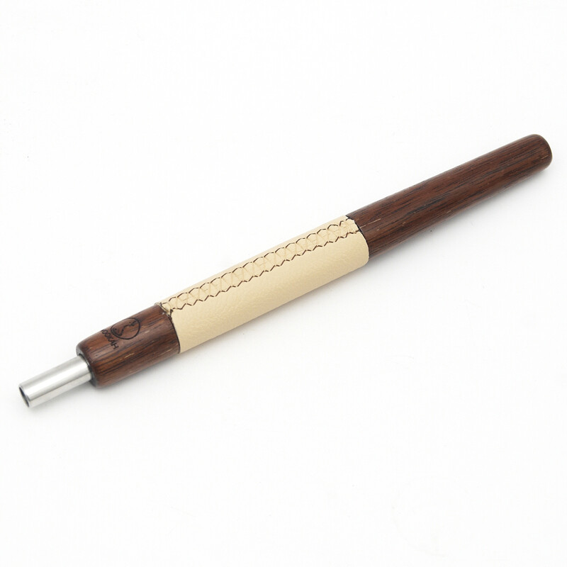 Mouthpiece Wookah MERBAU Wood/Leather Beige