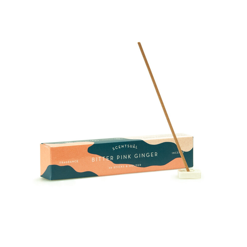Japanese Incense Sticks Nippon Scentsual Pink Ginger 30 pcs