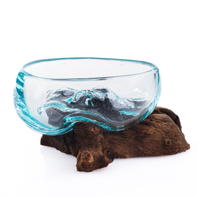 Glass Bowl on Driftwood Mini 03