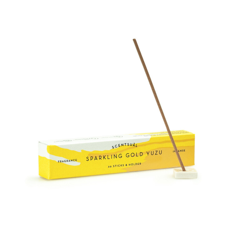 Japanese Incense Sticks Nippon Scentsual Gold Yuzu 30 pcs