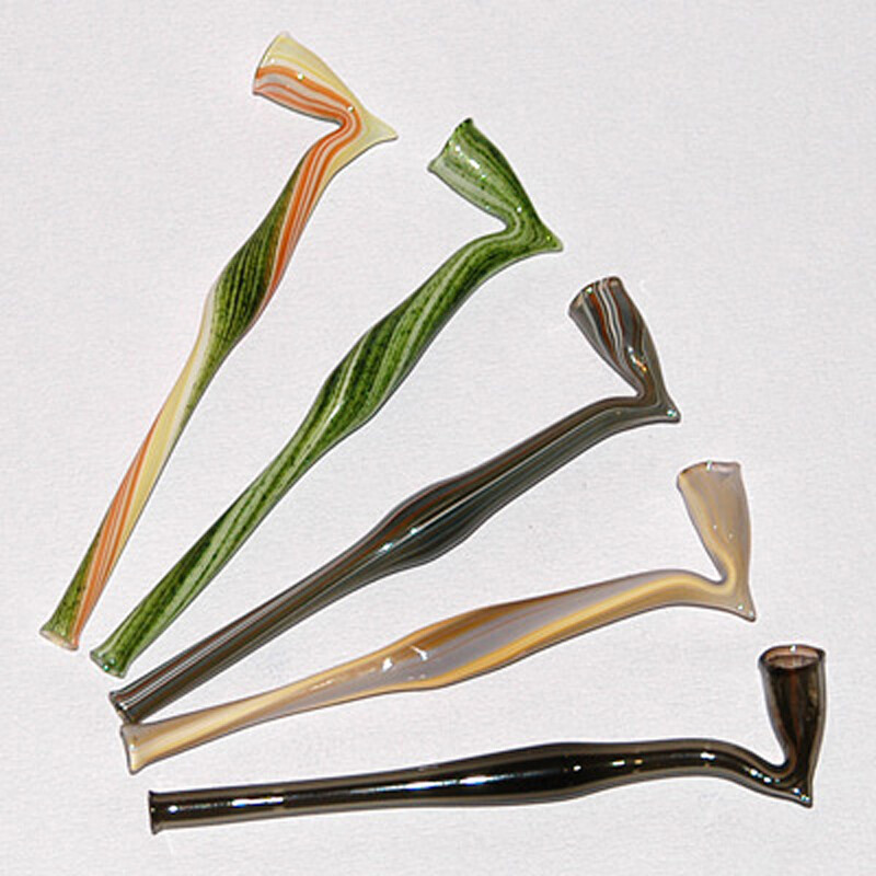 Glass Pipe Coloured Skunk 10 cm