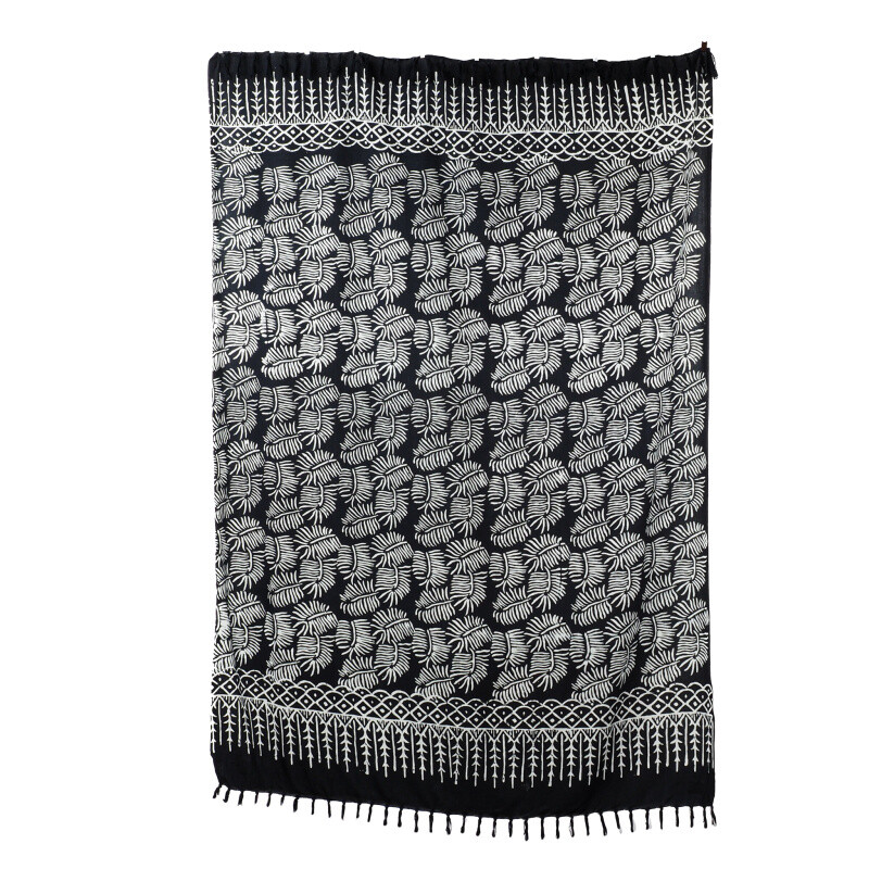 Pareo Sarong Bali Indah Black 160 x 118 cm