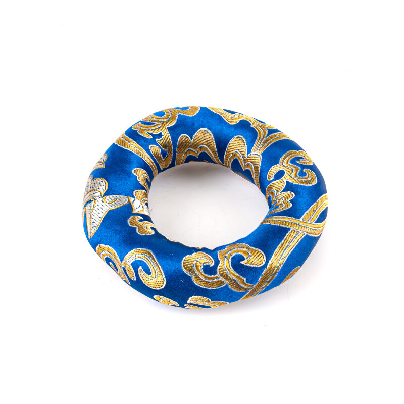 Tibetan Bowl Mat Orient Circle 10 cm Blue