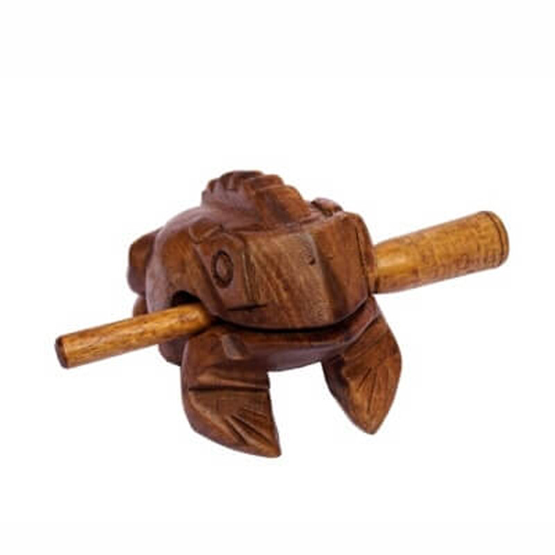 Playing Wooden Frog 12 cm Light